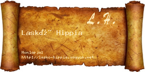 Laskó Hippia névjegykártya